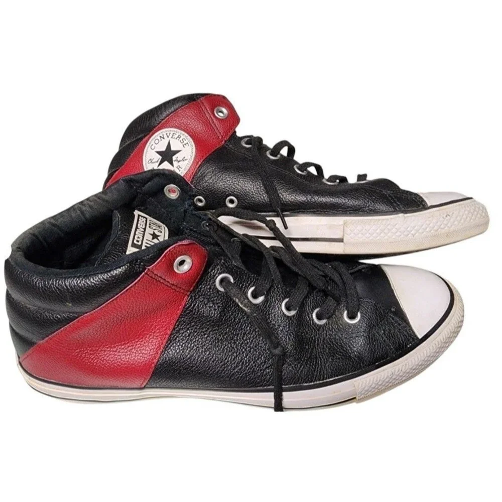 Converse Chuck Taylor All-Star High Street Mid-Top Leather Sneakers Size 12